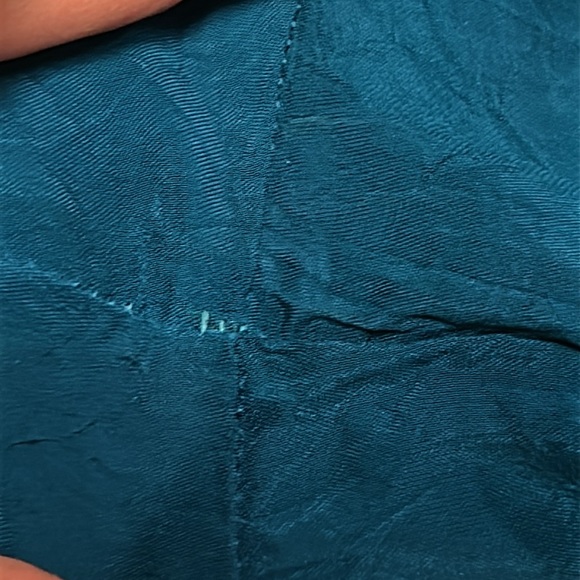 JOHNNY WAS Teal Embroidered Blouse, Small - Picture 8 of 8